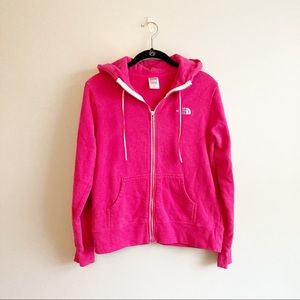 The North Face Hot Pink Zippered Hoodie